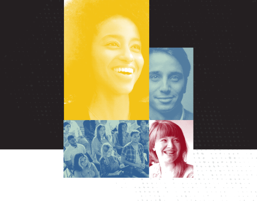 branded images of students