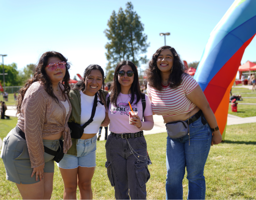 Students Posing at festival