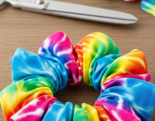 tie dye scrunchie