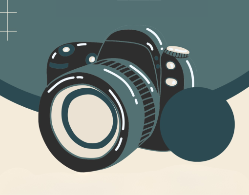 Graphic of a camera