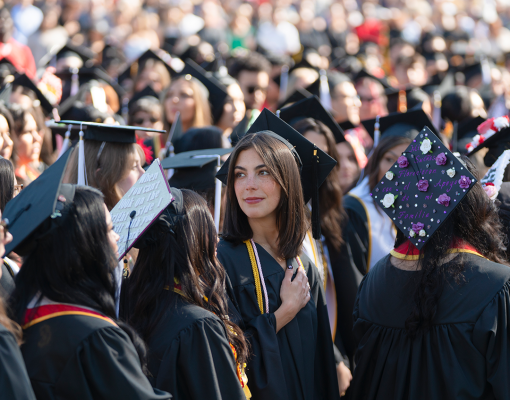 Graduates in regalia.