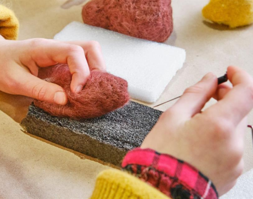 Needle felting