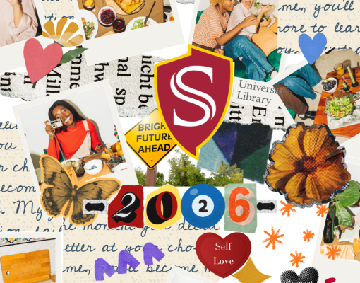 Vision Board with Stan State logo and 2026 year