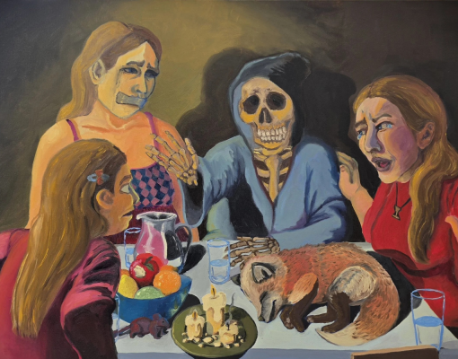 The Last Dinner, Oil on canvas, 2026
