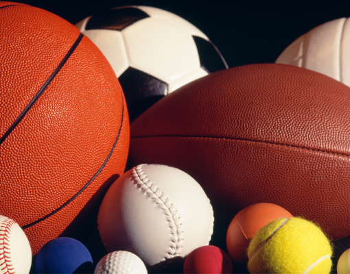 Various sports equipment