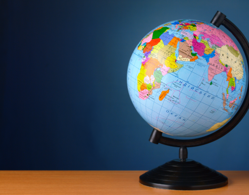 Globe on a table