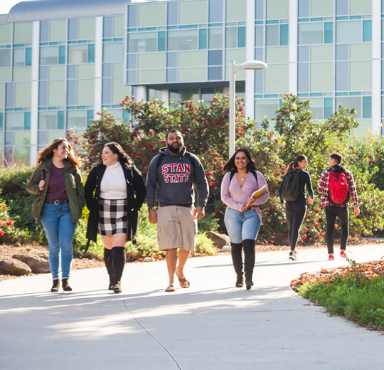 students on campus