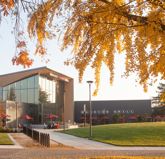 Student Center during autumn