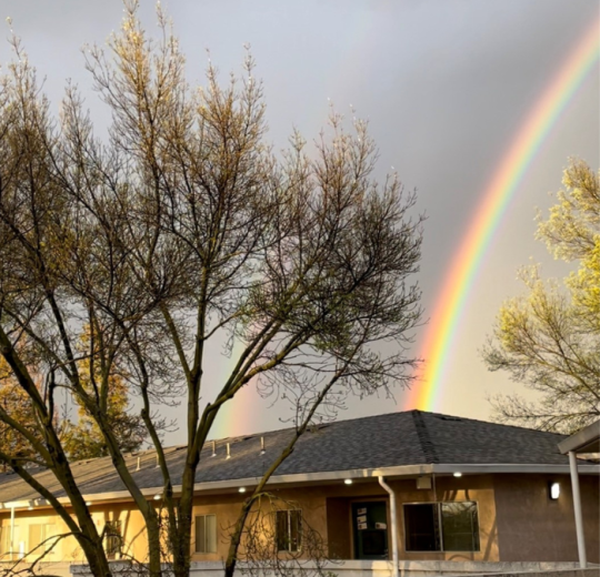 rainbow over village 1