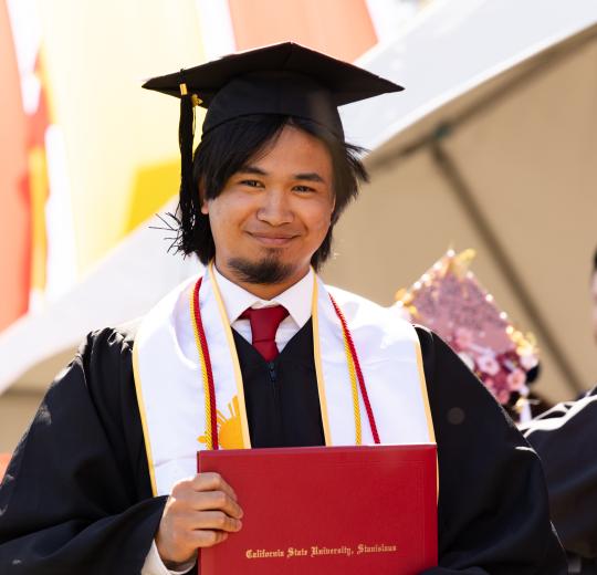 Student graduating