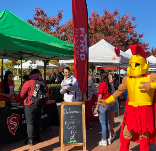 Photo of the Campus Cares Fair.