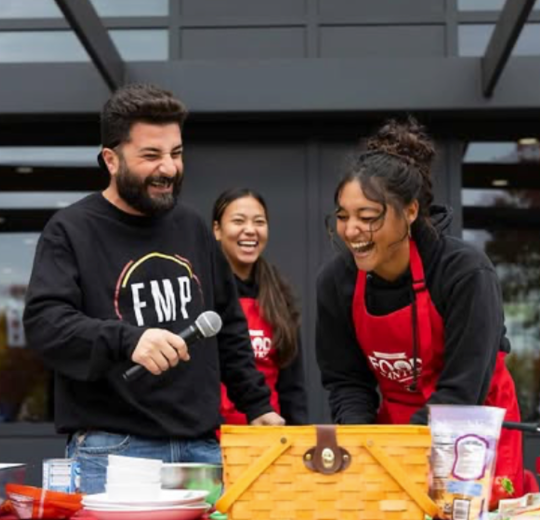 Photo of the chopped challenge event.