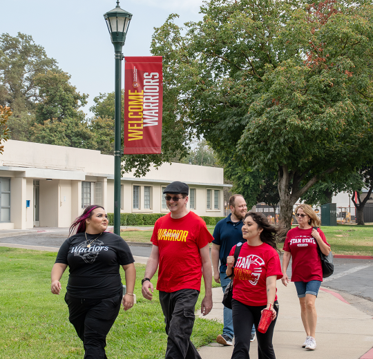students at the Stockton Campus